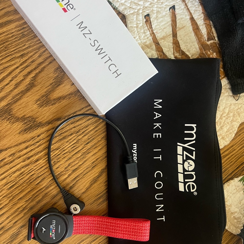 Myzone MZ-Switch Heart Rate Monitor with Red Strap
